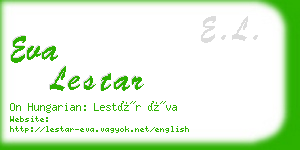 eva lestar business card